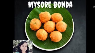 MYSORE BAJJI  Street Style Mysore Bonda recipe  Soft Tea time snack mysore bonda [upl. by Burkle]