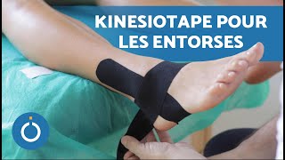 Placer une BANDE de KINÉSIOLOGIE sur la CHEVILLE 🦶🏼 Bandage Neuromusculaire Cheville [upl. by Anavoig]