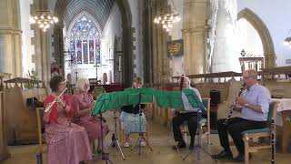 The Levanter Wind Quintet Greensleeves at Great Yarmouth Minster 31072024 [upl. by Oiludbo386]