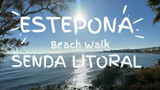 Estepona Spain 4K Beach Walk Malaga Costa del Sol [upl. by Derzon444]