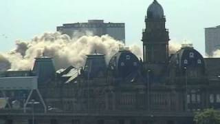 Demolition of Multi Storey Flats at Stirlingfauld Place Glasgow [upl. by Nozicka]