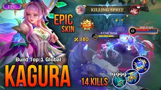 Kagura New Epic Skin  1Shot Kagura Build 🔥 mobilelegends mlbb 100 Insane Damage  MLBB [upl. by Erdied]