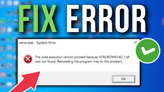 How To Fix VCRUNTIME1401DLL Was Not Found Error [upl. by Rosemari]