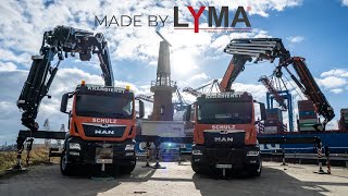 LYMA Kran und Fahrzeugbau  MAN TGS 35470  8x2  Fassi F710 RA 227  FlyJib L426 [upl. by Laroy]