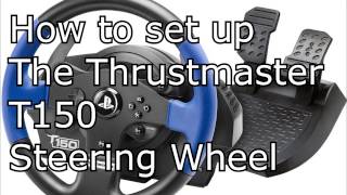 Thrustmaster T150 setup for city car driving gta5 dirt project cars etc [upl. by Zehcnas]