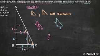 Semejanza de triangulos rectangulos problema 101  Geometría [upl. by Friedly]