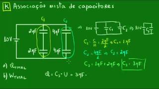 Como associar os capacitores em paralelo e em série Aula 07 [upl. by Sher]