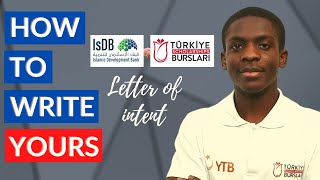 How to write a good Letter of Intent for Turkiye Burslari [upl. by Ostap]