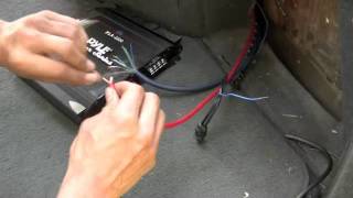 Pyle Audio Chopper Series PLA 2200 Amp Install [upl. by Eatnuhs949]