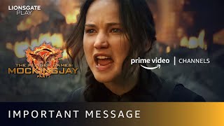 Message for President Snow  The Hunger Games Mockingjay  Part 1  Jennifer Lawrence [upl. by Amjan]