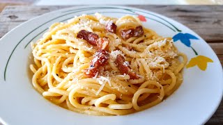 Kako se prave Špageti Carbonara  Savršen ručak [upl. by Bakemeier381]