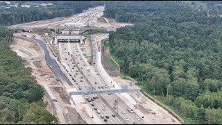 July 2024  M25 Junction 10 Post Full Closure Update video showing all progress made DJI Air 3 [upl. by Atidnan163]