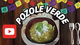 POZOLE VERDE DE POLLO comidamexicana recetas apoyo [upl. by Malka]