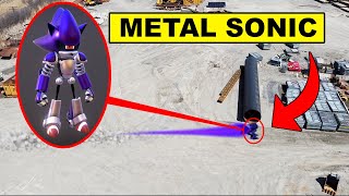 DRONE CATCHES METAL SONIC AT AN ABANDONED JUNKYARD  MECHA SONIC is CREEPY YOU WONT BELIEVE IT [upl. by Gurl810]