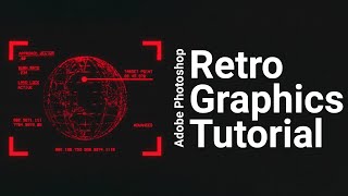 How to make retro scfi graphics in Photoshop [upl. by Marzi]