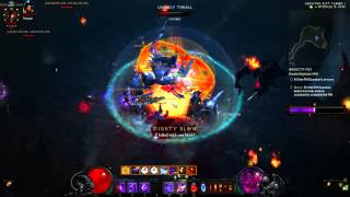 Diablo 3 Greater Rift 75 Rank 1 Wizard S4 [upl. by Kenimod]