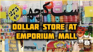 Visit one dollar store at Emporium Mall Part1 Amazing items for just Rs 275Vloggerfatima [upl. by Kohcztiy]