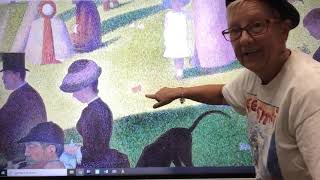 Art Pointillism Georges Seurat  Part 2 making your own art  Fun with Mrs Farley [upl. by Nodnyl693]