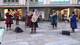 Neva Brass Live Cologne Cathedral Square  Johann Pachelbel  Canon in D major [upl. by Ellocin]