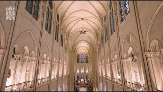 Lintérieur de NotreDame de Paris se révèle [upl. by Aeriel]