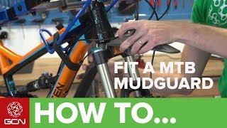 How To Fit A Mountain Bike Mudguard  Fit An SKS Shockboard [upl. by Aitram]