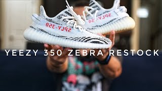 YEEZY 350 V2 ZEBRA RESTOCK 🚨🚨🚨 ARE YOU GOING FOR THESE [upl. by Niwre557]