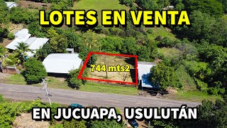 SE VENDEN TRES LOTES de 8X31 o TOTAL en JUCUAPA Usulutan El Salvador [upl. by Odin]