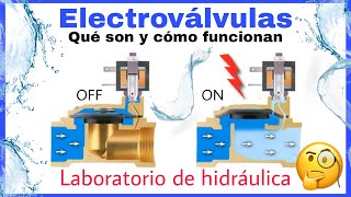 ELECTROVÁLVULA QUÉ ES Y CÓMO FUNCIONA  EXPERIMENTOS DE HIDRÁULICA [upl. by Chappell]