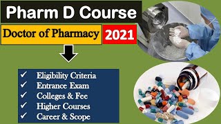 Pharm D Course Eligibility Admission Process Fee Top Colleges Career amp Scope [upl. by Drhacir]