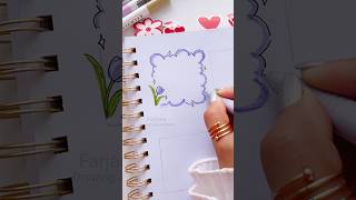 ♡ PAPER NOTES DOODLE  Draw Frame doodles for your planner  Bullet journal art [upl. by Latihs893]