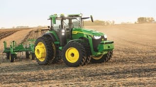 Autonomous 8R Tractor  John Deere Precision Ag [upl. by Terbecki]