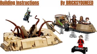 LEGO Star Wars 75396 Desert Skiff amp Sarlacc Pit Building Instructions [upl. by Teyugn]