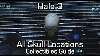 Halo 3  All Skulls Locations Guide  Witch Doctor Achievement [upl. by Negaem]