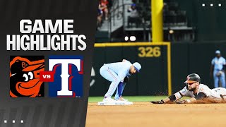 Orioles vs Rangers Game Highlights 72124  MLB Highlights [upl. by Yenar360]