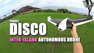 PARROT DISCO  Review  Part 4  Inter Island Autonomous Flight  Battery Mod [upl. by Ahsemot899]