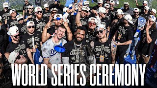 2024 Los Angeles Dodgers World Series Champions Ceremony at Dodger Stadium [upl. by Epstein194]