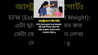 EFW Estimated Fetal Weight babyweight wombbaby fetaldevelopment fetalweight গর্ভবতী shorts [upl. by Belldas]