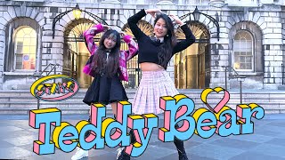 KPOP DANCE IN PUBLIC STAYC스테이씨 Teddy Bear  DUO DANCE COVER  handmeqandy  LONDON  UK [upl. by Ahsinyt]