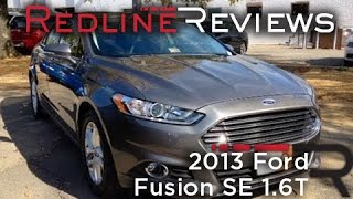 2013 Ford Fusion SE 16T Review Walkaround Exhaust Test Drive [upl. by Grimaud898]