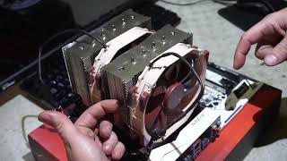 How to remove a Noctua NHD15 CPU Cooler [upl. by Arbed]