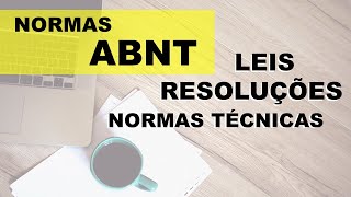 Como citar LEIS NORMAS E RESOLUÇÕES no formato ABNT [upl. by Dalston]