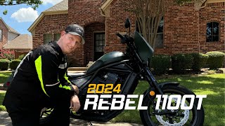 2024 Honda Rebel 1100T Review  Cruisemans Reviews [upl. by Ierbua]