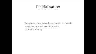 Axiome de récurrence partie 3  Linitialisation [upl. by Hilde]