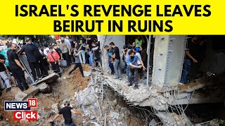 Beirut Explosion  Israeli Air Attack On Beirut Kills 14 As Crossborder Fire Intensifies  N18G [upl. by Haelahk]