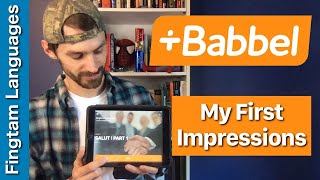 Trying Babbel for the first time [upl. by Naynek]