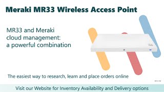 Meraki MR33 Wireless Access Point  Meraki Digital Workplace [upl. by Turk]