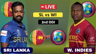 West Indies vs Sri Lanka 2nd ODI  WI vs SL  Scores amp Commentary cricket [upl. by Viridissa]