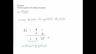 Graph Rational Functions  Oblique Asymptotes [upl. by Kamal]