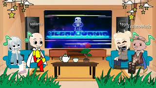 Fandoms React To megealovie mix  Part 1  Sans Undertale [upl. by Gardel]