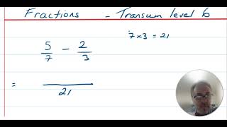 Fractions Transum level 5 [upl. by Ryle770]